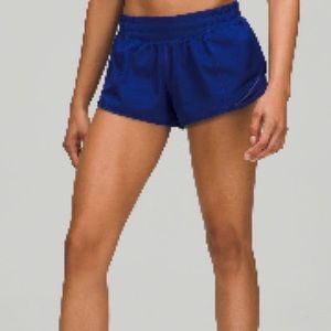 Lululemon Hotty Hot shorts royal blue